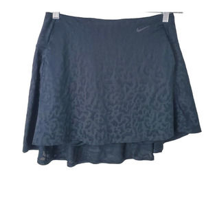Nike Dri Fit Breathe Fairway Black Leopard Golf Skort Small